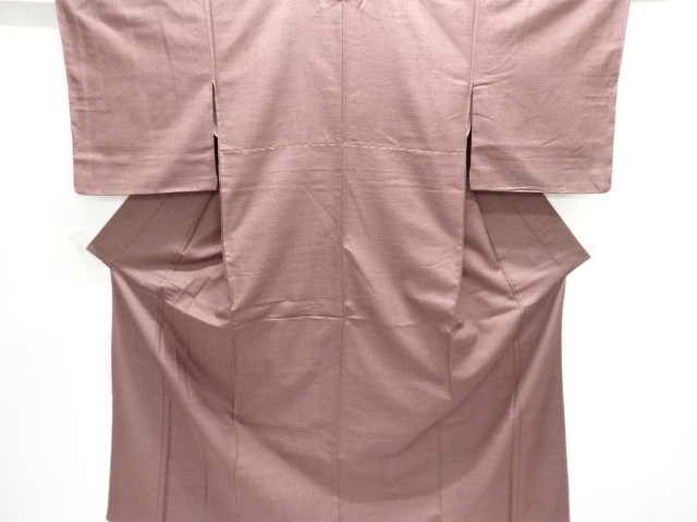 未使用品　亀甲絣織り出し手織り紬着物